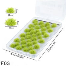 Load image into Gallery viewer, 35 pcs Miniature Grass Tuft Bush Cluster Models Train Railway Layout Accessories DIY Landscape Dollhouse Terrarium Diorama Craft Supplies