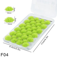 Load image into Gallery viewer, 35 pcs Miniature Grass Tuft Bush Cluster Models Train Railway Layout Accessories DIY Landscape Dollhouse Terrarium Diorama Craft Supplies