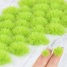 Load image into Gallery viewer, 35 pcs Miniature Grass Tuft Bush Cluster Models Train Railway Layout Accessories DIY Landscape Dollhouse Terrarium Diorama Craft Supplies