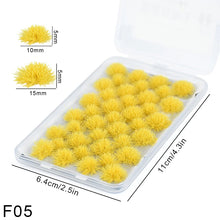 Load image into Gallery viewer, 35 pcs Miniature Grass Tuft Bush Cluster Models Train Railway Layout Accessories DIY Landscape Dollhouse Terrarium Diorama Craft Supplies