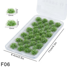 Load image into Gallery viewer, 35 pcs Miniature Grass Tuft Bush Cluster Models Train Railway Layout Accessories DIY Landscape Dollhouse Terrarium Diorama Craft Supplies