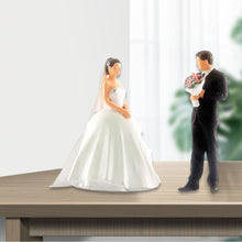 Load image into Gallery viewer, 2 pcs Miniature Wedding Married Couple People Figure 1:64 Model Sand Table Scenery Building Landscape Accessories Toys Diorama Supplies