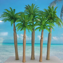 Load image into Gallery viewer, 25 pcs Mixed Miniature Coconut Palm Tree Models Train Railway Accessories Beach Seaside Landscape Layout Terrarium Diorama Craft Supplies