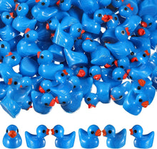 Load image into Gallery viewer, 50/100 pcs Miniature Resin Grayish Blue Little Duck Models DIY Scenery Dollhouse Landscape Fairy Garden Terrarium Diorama Craft Supplies