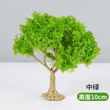 Load image into Gallery viewer, 10/12/15cm Miniature Mid Green Tree Wire Model Train Railway Accessories Fairy Garden Landscape Terrarium Diorama Craft Supplies