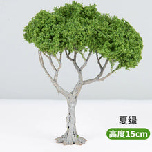 Load image into Gallery viewer, 10/12/15cm Miniature Summer Green Tree Wire Model Train Railway Accessories Fairy Garden Landscape Terrarium Diorama Craft Supplies