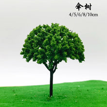 Load image into Gallery viewer, 50 pcs 4-10cm Mixed Miniature Umbrella Tree Model Train Railway DIY Scenery Dollhouse Garden Landscape Terrarium Diorama Craft Supplies