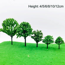 Load image into Gallery viewer, 50 pcs 4-12cm Mixed Miniature Peach Tree Model Train Railway DIY Scenery Dollhouse Garden Landscape Terrarium Diorama Craft Supplies