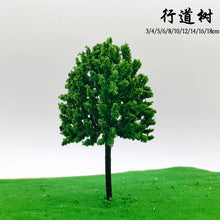 Load image into Gallery viewer, 50 pcs 3-18cm Mixed Miniature Street Tree Model Train Railway DIY Scenery Dollhouse Garden Landscape Terrarium Diorama Craft Supplies
