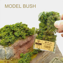 Load image into Gallery viewer, Miniature Bush Grass Shrub Vegetation Plant Model Train Railway Accessories DIY Scenery Landscape Dollhouse Terrarium Diorama Craft Supplies