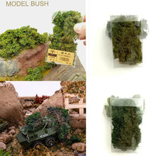 Load image into Gallery viewer, Miniature Bush Grass Shrub Vegetation Plant Model Train Railway Accessories DIY Scenery Landscape Dollhouse Terrarium Diorama Craft Supplies