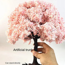 Load image into Gallery viewer, 10/15/20/25/28cm Miniature Pink Cherry Blossom Wire Tree Model DIY Dollhouse Fairy Garden Scenery Landscape Terrarium Diorama Craft Supplies