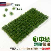 Load image into Gallery viewer, Miniature Vegetable Field Grass Bush Plant Model Sand Table Dollhouse Fairy Garden Landscape Terrarium Diorama Craft Supplies