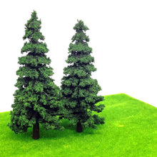 Load image into Gallery viewer, 10 pcs Mixed Miniature Cedar Pine Tree Model Train Railway Accessories DIY Scene Garden Landscape Dollhouse Terrarium Diorama Craft Supplies