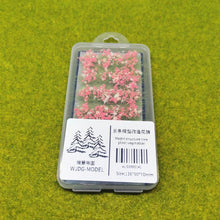 Load image into Gallery viewer, Miniature Wild Flower Cluster Grass Tufts Models Railway Layout Accessories DIY Landscape Dollhouse Terrarium Diorama Craft Supplies