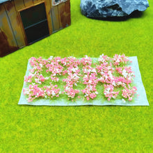 Load image into Gallery viewer, Miniature Wild Flower Cluster Grass Tufts Models Railway Layout Accessories DIY Landscape Dollhouse Terrarium Diorama Craft Supplies