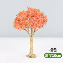 Load image into Gallery viewer, 10/12/15cm Miniature Autumn Pink Tree Model Train Railway Accessories Fairy Garden Landscape Terrarium Diorama Craft Supplies
