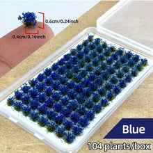 Load image into Gallery viewer, 104 pcs Miniature Flower Cluster Grass Models DIY Sand Table Dollhouse Accessories Fairy Garden Landscape Terrarium Diorama Craft Supplies