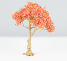 Load image into Gallery viewer, Miniature Pink Model Trees 10–15cm Autumn Scenery Trees for Diorama, Railway Craft Supplies