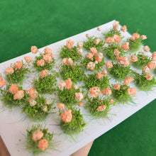 Load image into Gallery viewer, 22 pcs Miniature Flower Cluster Grass Tufts Bushes Models Sand Table Dollhouse Fairy Garden Landscape Terrarium Craft Supplies