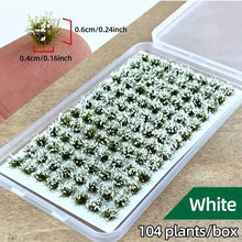 Load image into Gallery viewer, 104pcs Miniature Flower Grass Tufts Model Plants for Diorama Scenery Dollhouse Landscape Craft Supplies