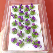 Load image into Gallery viewer, 22 pcs Miniature Flower Cluster Grass Tufts Bushes Models Sand Table Dollhouse Fairy Garden Landscape Terrarium Craft Supplies