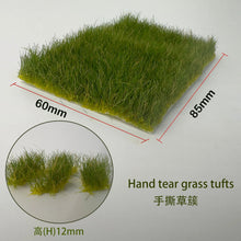 Load image into Gallery viewer, Miniature Tearable Grass Tuft Model Train Railway Accessories DIY Scenery Landscape Dollhouse Terrarium Diorama Craft Supplies