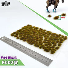 Load image into Gallery viewer, 95 pcs Miniature Irregular Static Grass Tuft Model Train Railway Layout Accessories DIY Landscape Dollhouse Terrarium Diorama Craft Supplies