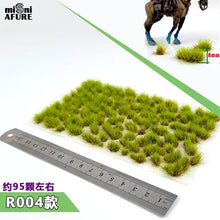 Load image into Gallery viewer, 95 pcs Miniature Irregular Static Grass Tuft Model Train Railway Layout Accessories DIY Landscape Dollhouse Terrarium Diorama Craft Supplies