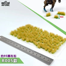 Load image into Gallery viewer, 95 pcs Miniature Irregular Static Grass Tuft Model Train Railway Layout Accessories DIY Landscape Dollhouse Terrarium Diorama Craft Supplies