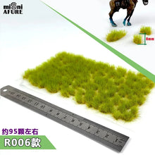 Load image into Gallery viewer, 95 pcs Miniature Irregular Static Grass Tuft Model Train Railway Layout Accessories DIY Landscape Dollhouse Terrarium Diorama Craft Supplies