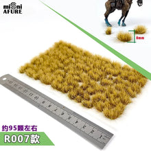 Load image into Gallery viewer, 95 pcs Miniature Irregular Static Grass Tuft Model Train Railway Layout Accessories DIY Landscape Dollhouse Terrarium Diorama Craft Supplies