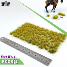 Load image into Gallery viewer, 95 pcs Miniature Irregular Static Grass Tuft Model Train Railway Layout Accessories DIY Landscape Dollhouse Terrarium Diorama Craft Supplies