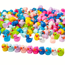 Load image into Gallery viewer, 50 pcs Mixed Miniature Little Duck Figure Model DIY Scenery Dollhouse Landscape Fairy Garden Accessories Terrarium Diorama Craft Supplies