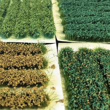 Load image into Gallery viewer, 7pcs Miniature Grass Tufts 8mm Model Scenery Crop Strips for Diorama, Train Layout, Terrain, Landscape Supply
