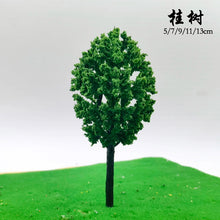 Load image into Gallery viewer, 50 pcs 5-13cm Mixed Miniature Sweet Olive Tree Model Train Railway DIY Scenery Dollhouse Garden Landscape Terrarium Diorama Craft Supplies