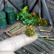 Load image into Gallery viewer, Miniature Irregular Weed Ground Grass Cluster Model Railway Layout Accessories DIY Landscape Dollhouse Terrarium Diorama Craft Supplies