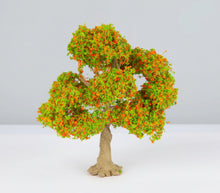 Load image into Gallery viewer, Miniature Flowering Red Green Tree Model 10-15cm for Diorama Landscape Craft Supplies