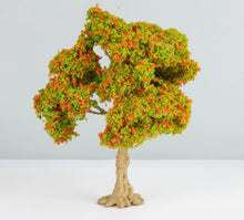 Load image into Gallery viewer, Miniature Flowering Red Green Tree Model 10-15cm for Diorama Landscape Craft Supplies