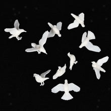 Load image into Gallery viewer, 10 pcs Miniature Pigeon Bird Animal Unpainted Models Dollhouse Fairy Garden Landscape Scenery Layout Accessories Diorama Supplies