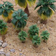 Load image into Gallery viewer, 15 pcs Miniature Palm Tree 1:100-300 Models N Z Scale Railway Accessories Forest Fairy Garden Landscape Terrarium Diorama Craft Supplies