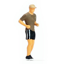 Load image into Gallery viewer, 4 pcs Miniature Running Sports People Figure 1:64 Models Landscape Building Scenery Layout Scene Accessories Diorama Supplies