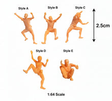 Load image into Gallery viewer, Unpainted Miniature Rock Climber Figure 1:64 Scale Model Railway Diorama Landscape Craft Supply