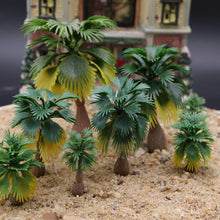 Load image into Gallery viewer, 15 pcs Miniature Palm Tree 1:100-300 Models N Z Scale Railway Accessories Forest Fairy Garden Landscape Terrarium Diorama Craft Supplies