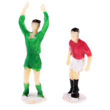 Load image into Gallery viewer, 12 pcs Miniature Football Soccer Players People Painted Unpainted Figure 1:87 Models HO Scale Layout Scenery Accessories Diorama Supplies