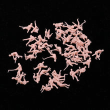 Load image into Gallery viewer, 48 pcs Miniature Railway Train Worker People Unpainted Figure 1:87 Model HO Scale Street Building Scene Layout Accessories Diorama Supplies