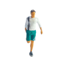Load image into Gallery viewer, Miniature Fitness Man Woman People Figure 1:64 Models S Scale Landscape Building Scenery Layout Scene Accessories Diorama Supplies