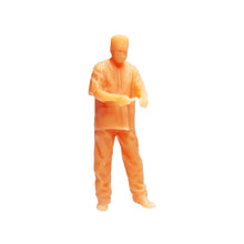 Load image into Gallery viewer, 10 pcs Miniature Doctor Nurse Patient Surgery Emergency Bed Unpainted Figure 1:64 Model Hospital Scene Layout Accessories Diorama Supplies