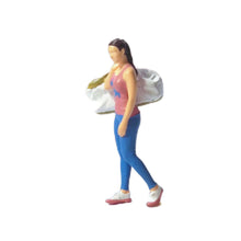 Load image into Gallery viewer, Miniature Fitness Woman People Figure 1:64 Models S Scale Landscape Building Scenery Layout Scene Accessories Diorama Supplies