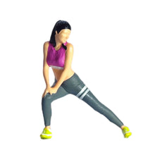 Load image into Gallery viewer, Miniature Fitness Man Woman People Figure 1:64 Models S Scale Landscape Building Scenery Layout Scene Accessories Diorama Supplies